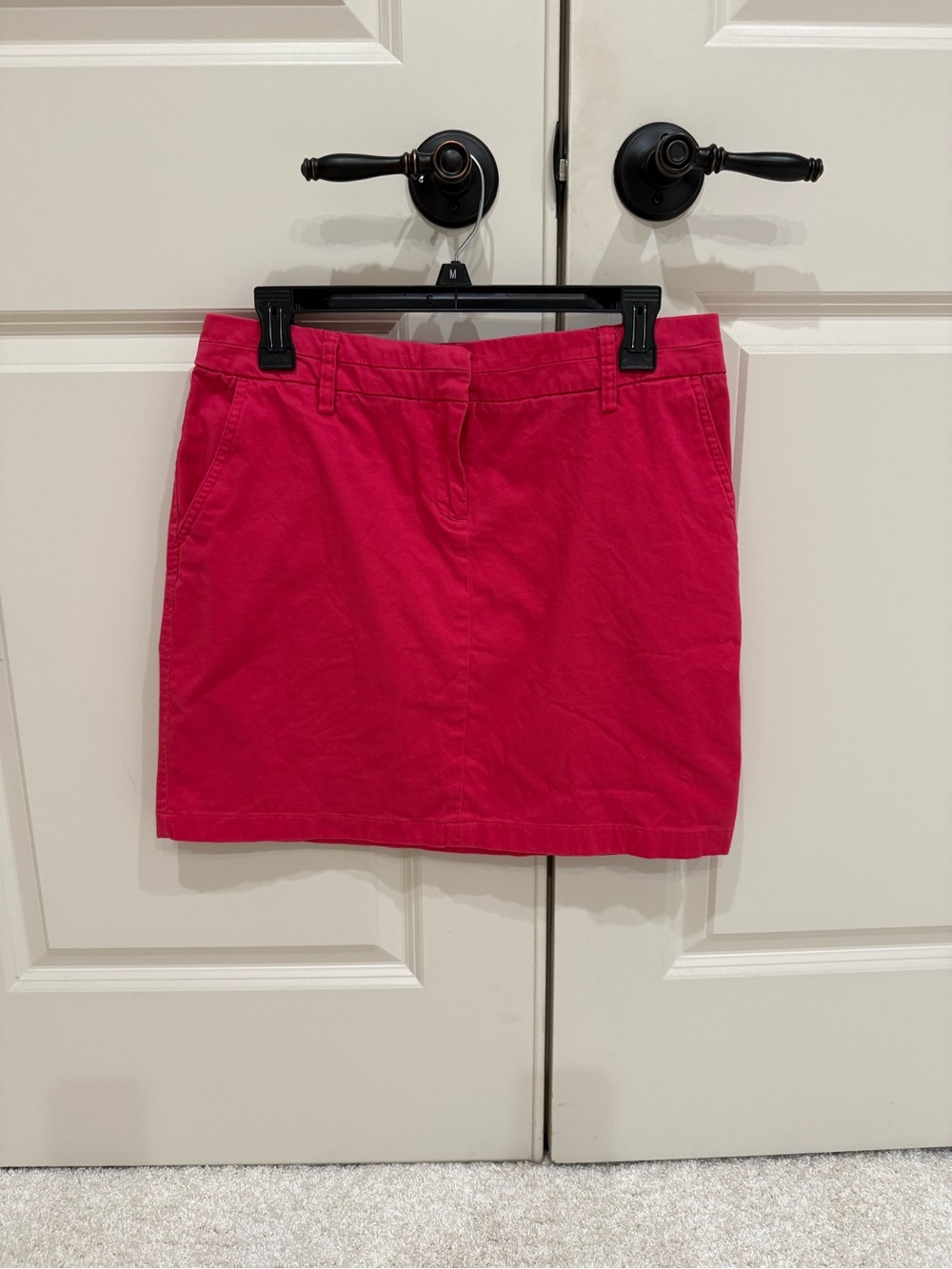 British Khaki Fuchsia Mini Skirt